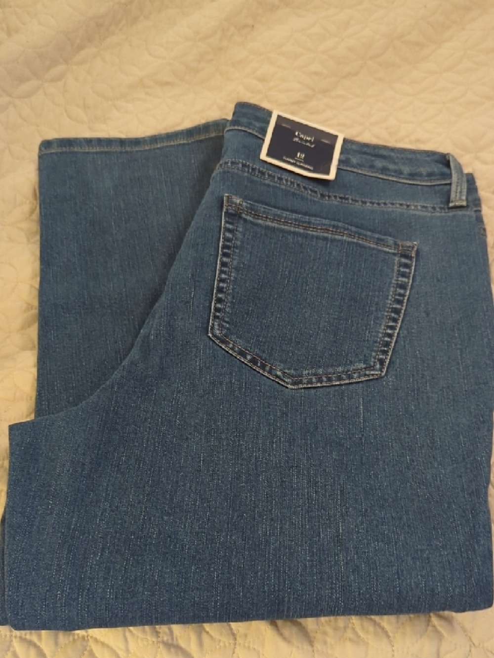 Charter Club Women's Dark Blue Skinny Jeans - Picture 5 of 5
